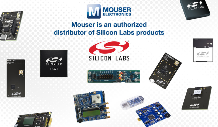 Mouser Electronics offre un’ampia selezione di prodotti di Silicon Labs